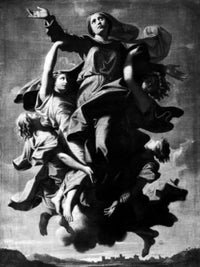 Assumption Fine Art Print by Nicolas Poussin, showcasing Baroque artistry