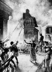 King Josiah Cleansing The Land of Idols Poster Print by William Hole
