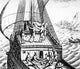 Using Cross Staff to Navigate Seas Poster Print showcasing maritime navigation art.