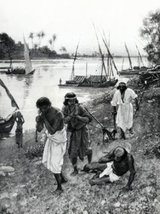 Captivity in Babylon poster print by William Hole, historical illustration.