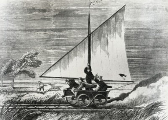 Sailing Over the Western Plains Poster Print showcasing beautiful landscapes.