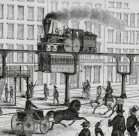 America On Wheels 1853 Poster Print showcasing historical transportation art.