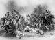 Death of General De Kalb at the Battle of Camden 1780 Poster Print by Alonzo Chappell.