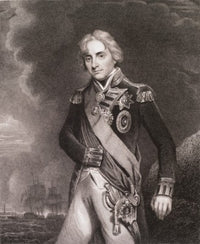 Etching of Viscount Horatio Nelson by John Hoppner Poster Print
