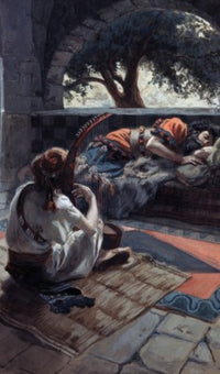 David Plays the Harp Before Saul fine art print by James Tissot