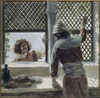 David and Ahimelech by James Tissot Poster Print