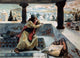 David Sees Bath-Sheba Bathing Art Print by James Tissot