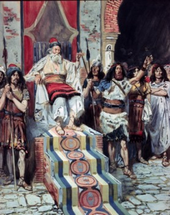 David Sees the Messenger Arrive Poster Print by James Tissot, available in multiple sizes.