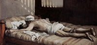 Elijah Raises the Widow's Son poster print by James Tissot, depicting a biblical scene.