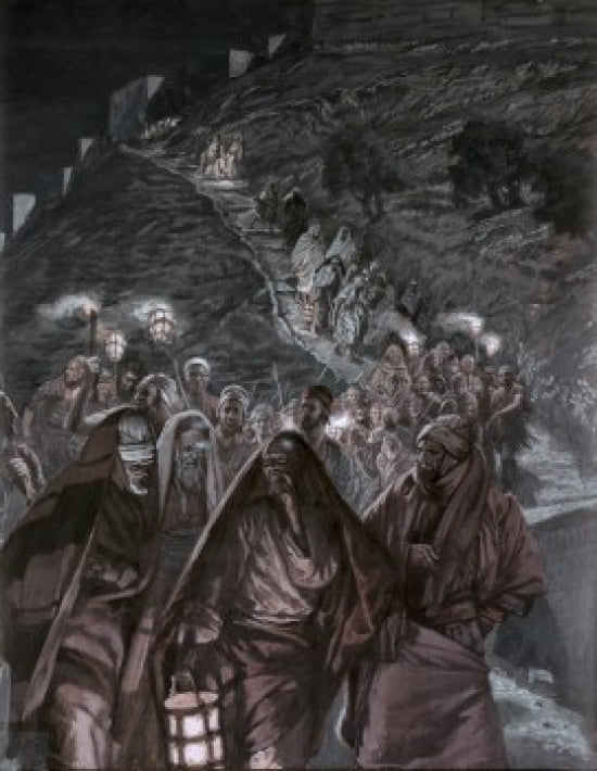 Judas and the Multitudes with Swords Poster Print by James Tissot