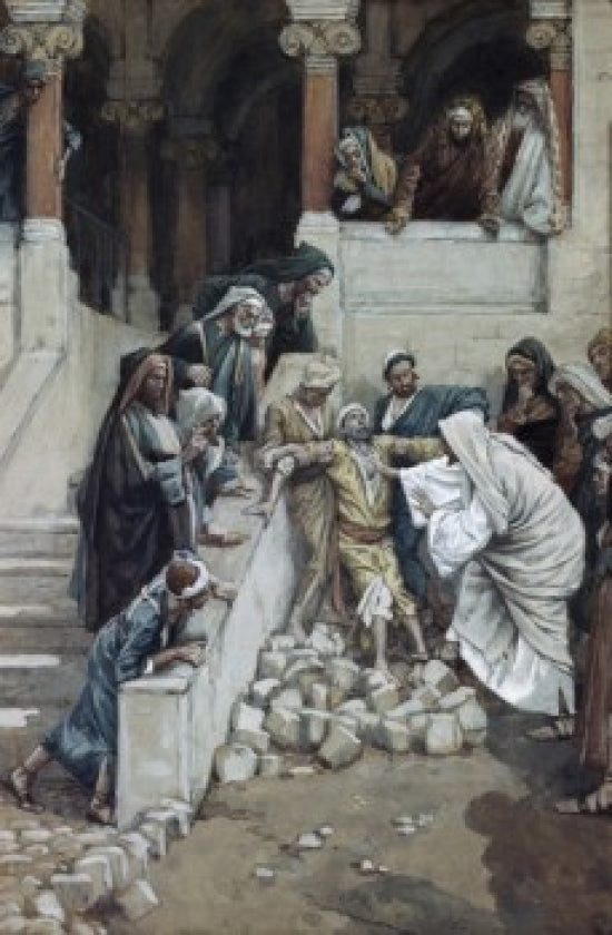Dumb Man Possessed with a Devil Poster Print by James Tissot