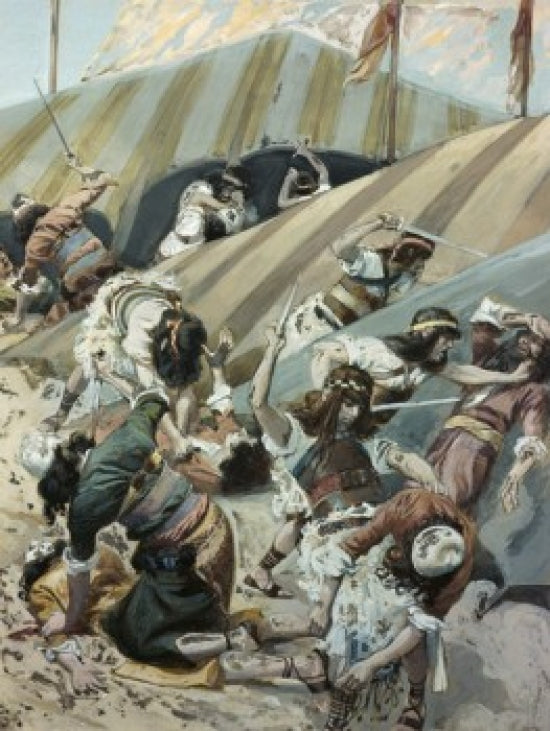 The Massacre of the Idolators Art Print by James J. Tissot, available in multiple sizes.