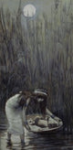 Moses Laid Amid the Flags art print by James Tissot, available in multiple sizes.