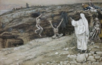 Two Men Possessed with Devils Fine Art Print by James Tissot