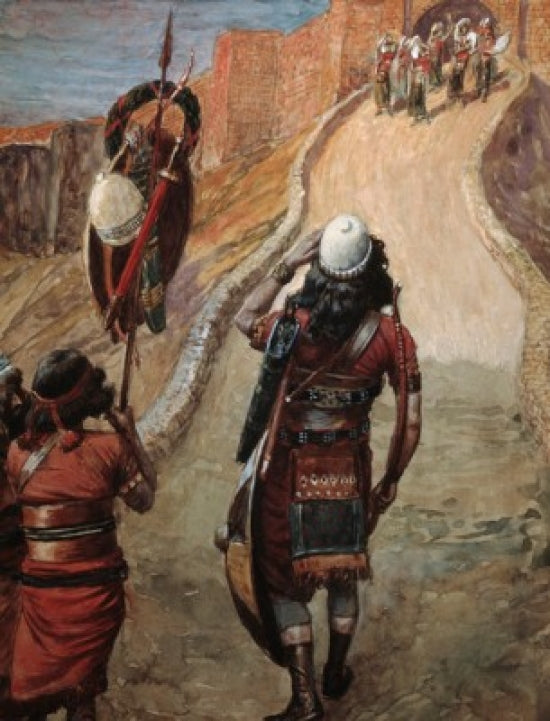 Jepthah Sees His Daughter From Afar Art Print by James Tissot