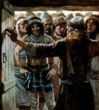The Ephraimites Wish to Know the Levite Poster Print by James Tissot