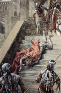 The Holy Stair poster print by James Tissot showcasing elegance and religious themes.
