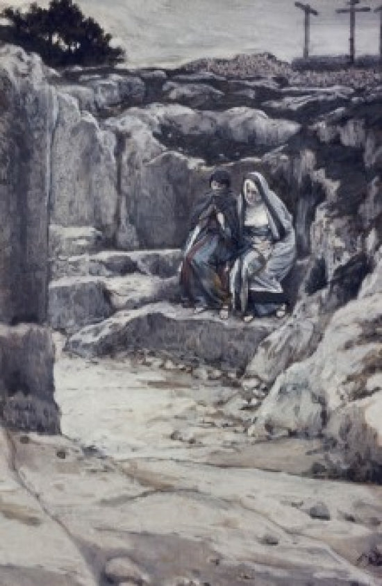 Two Marys' Watch the Tomb of Jesus Poster Print by James Tissot