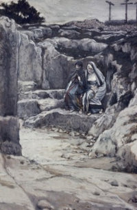 Two Marys' Watch the Tomb of Jesus Poster Print by James Tissot