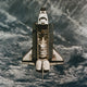 STS-71 Space Shuttle Atlantis Poster Print showcasing NASA's 1995 mission.