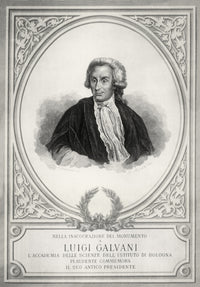 Luigi Galvani Poster Print showcasing the Italian Physician and Physicist