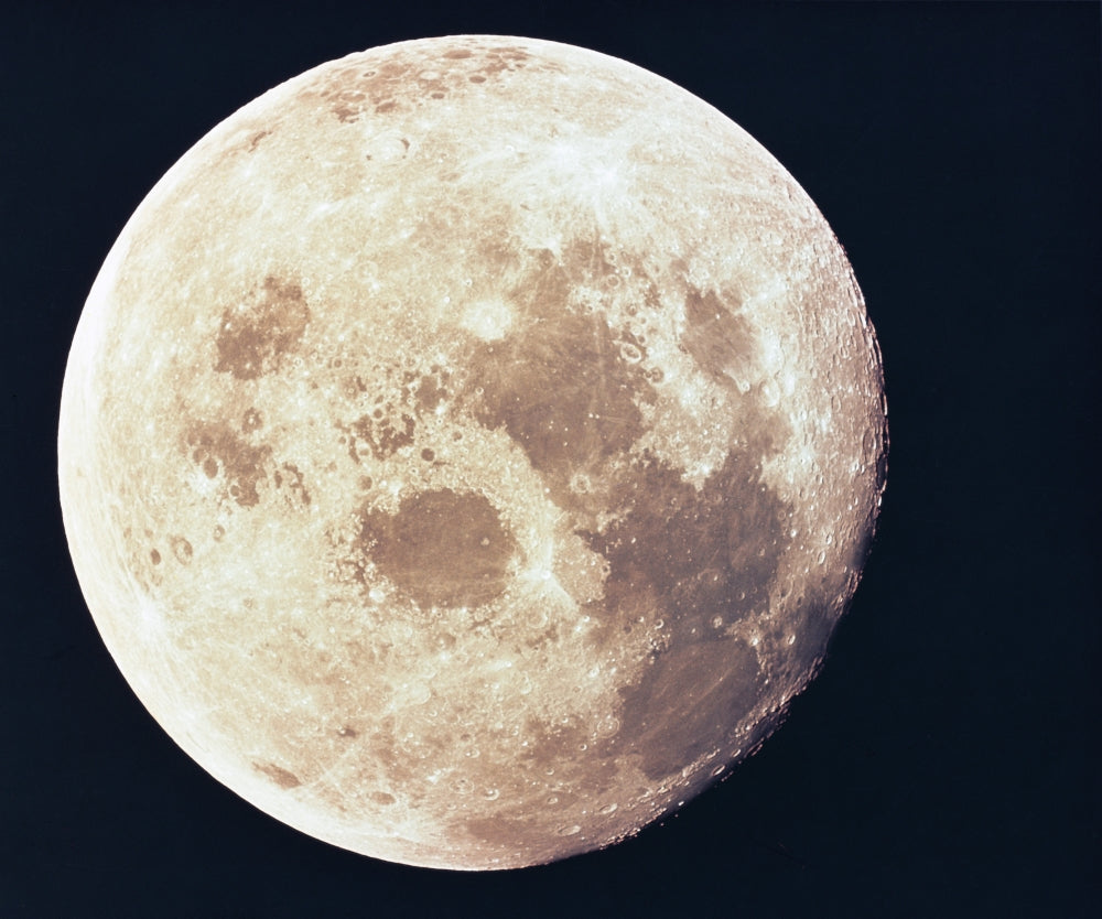 Apollo 11 Full Moon 1969 poster print showcasing historic lunar landing.
