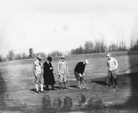 Major League Ballplayers Golfing, 1924 Poster Print showcasing historic baseball players.