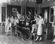 Debutantes Rehearsing Musical, 1925 Poster Print showcasing elegant debutantes preparing for a musical performance.