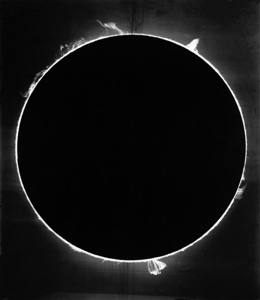 Solar Prominence Fine Art Poster Print showcasing vibrant solar activity.
