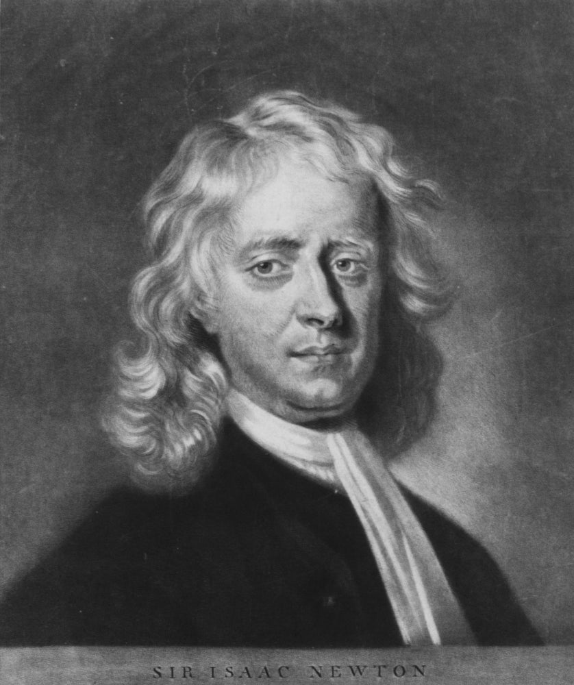 Isaac Newton Poster Print showcasing the English polymath.