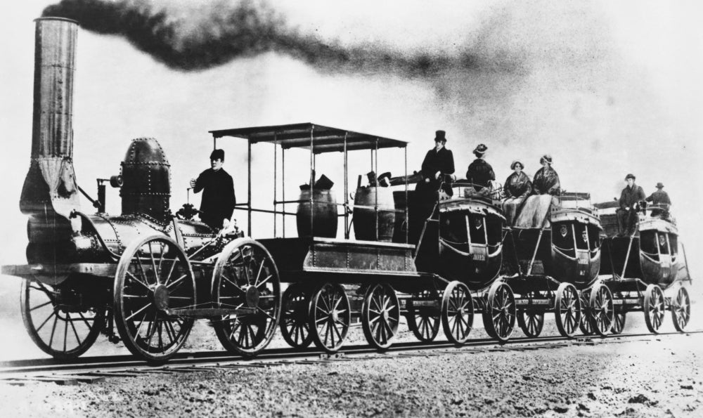 DeWitt Clinton Locomotive Poster Print showcasing the historic steam locomotive.