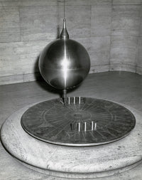 Foucault Pendulum Poster Print showcasing the iconic scientific demonstration.
