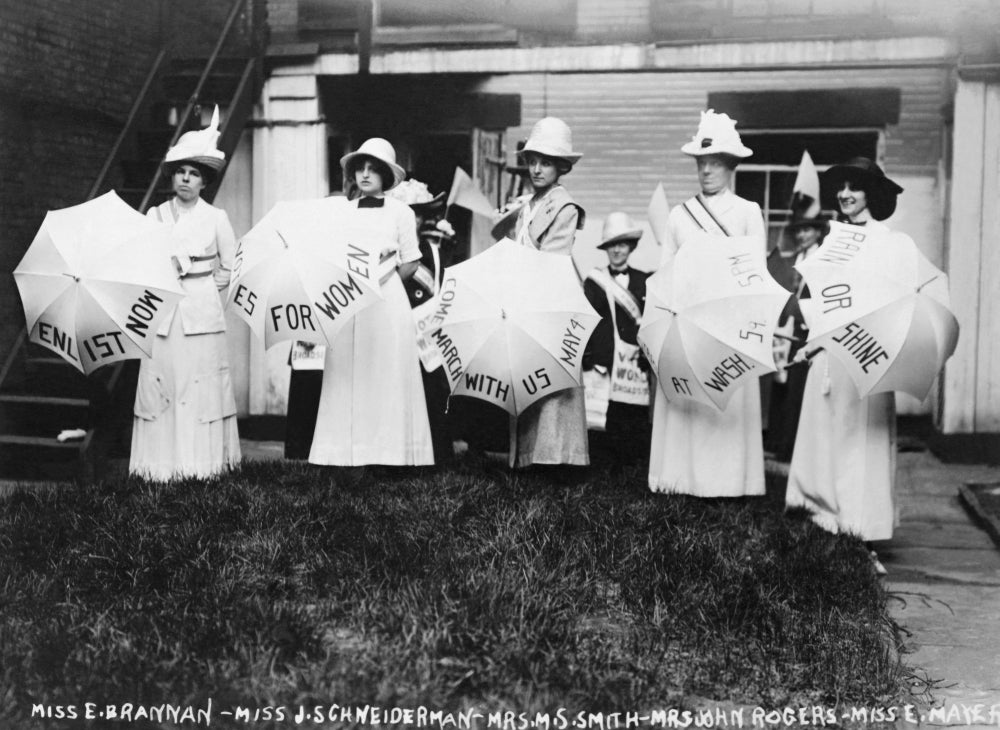 Suffragettes 1912 Poster Print showcasing women's suffrage movement