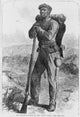 Black Civil War Soldier Poster Print showcasing historical significance.
