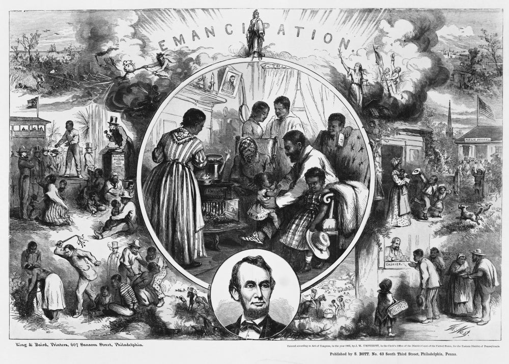 Effects of Emancipation Proclamation Poster Print educational art