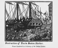 Boston Tea Party 1773 Poster Print showcasing historical event