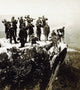 Military Band at Lookout Mountain Poster Print showcasing military musicians on a scenic backdrop.
