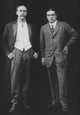 Polar Explorers Peary and Shackleton Poster Print showcasing legendary explorers.