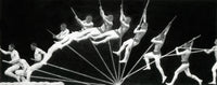 Man Pole Vaulting Poster Print - Vintage Sports Art