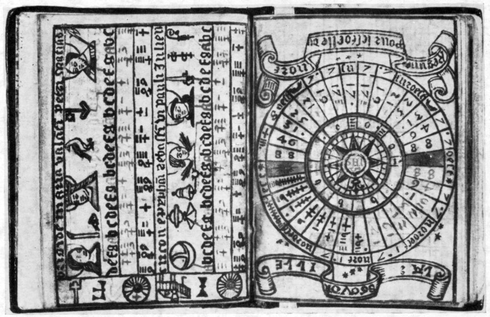 Tide-Tables and Almanac, 1545 Poster Print showcasing historical scientific design.