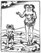 Double Monster Conjoined Twins 16th Century Poster Print on premium paper.