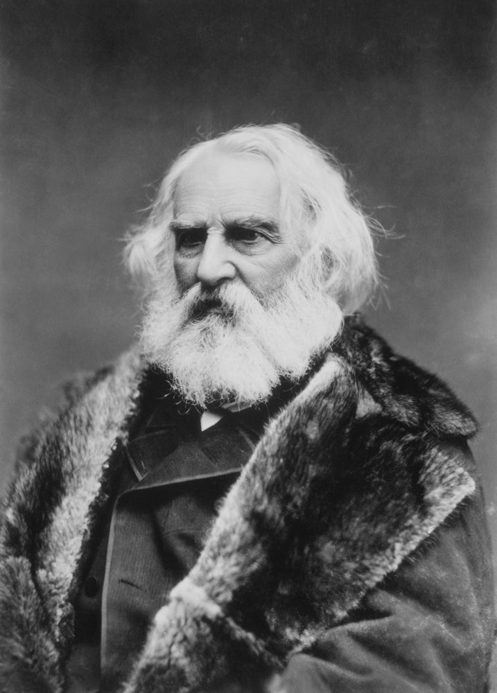Henry Wadsworth Longfellow Poster Print showcasing literary elegance.