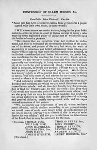 Confession of Salem Jurors poster print showcasing historical artwork.