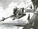 Brooklyn Bridge Construction 1876 Poster Print showcasing historical architecture.