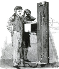 Edison's X-Ray Apparatus 1896 Poster Print showcasing historical innovation.