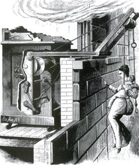 Lescale's Automatic Fire Escape 1878 Poster Print