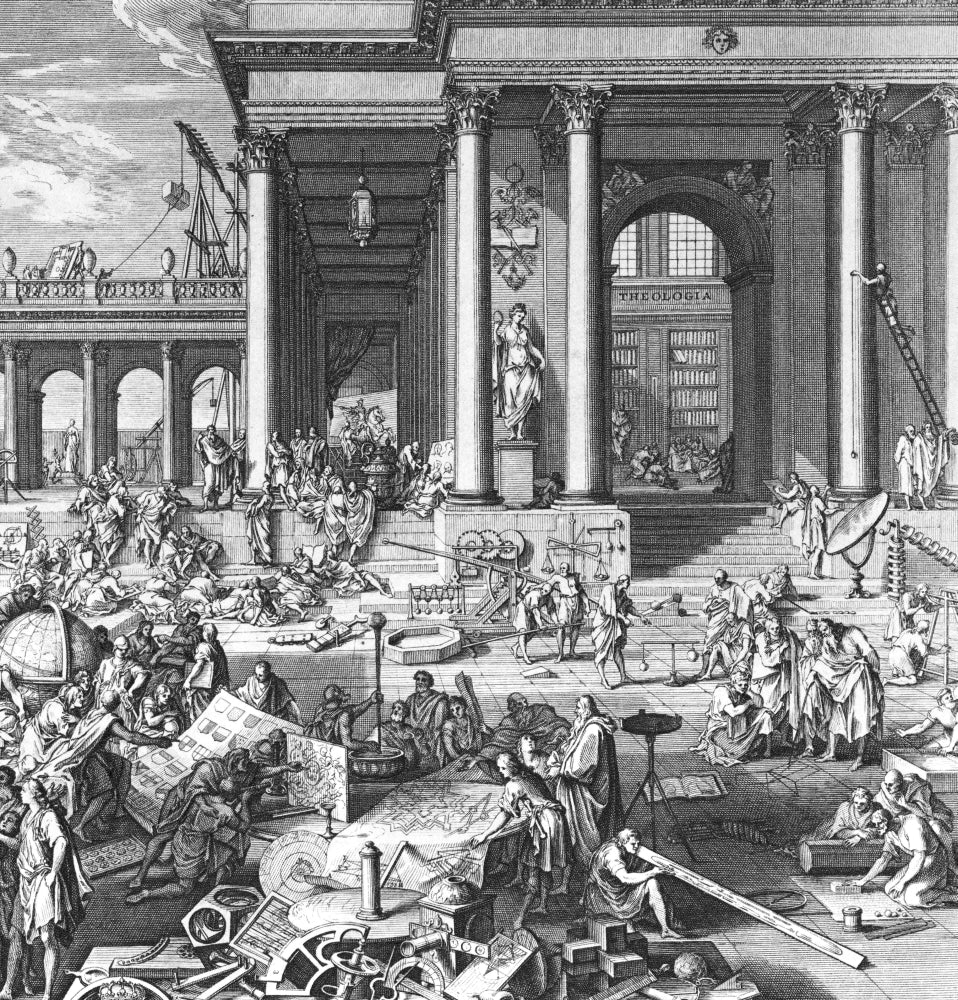 The Academy of Sciences and Fine Arts, 1698 Poster Print by Science Source