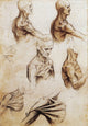 Da Vinci Anatomical Drawings Poster Print showcasing intricate human anatomy sketches.