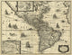 1640 Map of the Americas Poster Print by Science Source