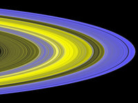 Saturn's rings poster print showcasing the beauty of the planet's rings.